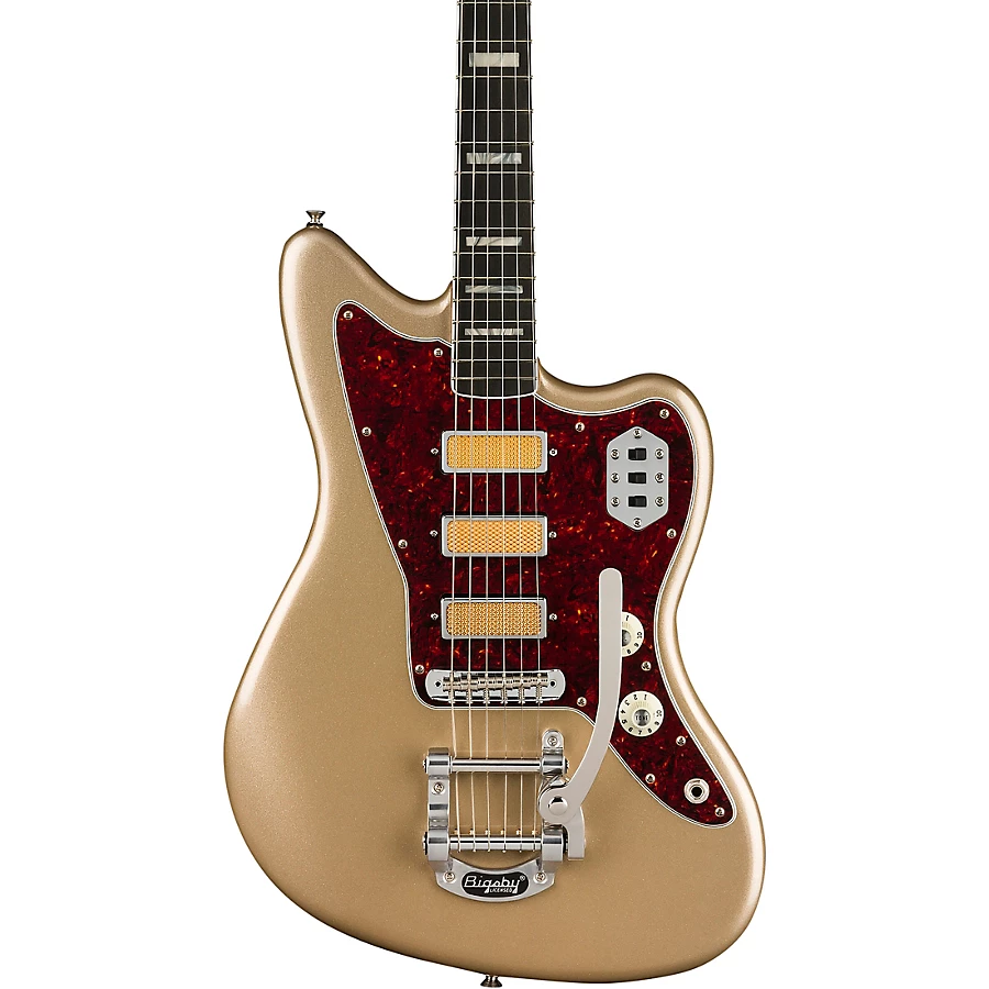 Fender Gold Foil Jazzmaster Electric Guitar Candy Apple Burst