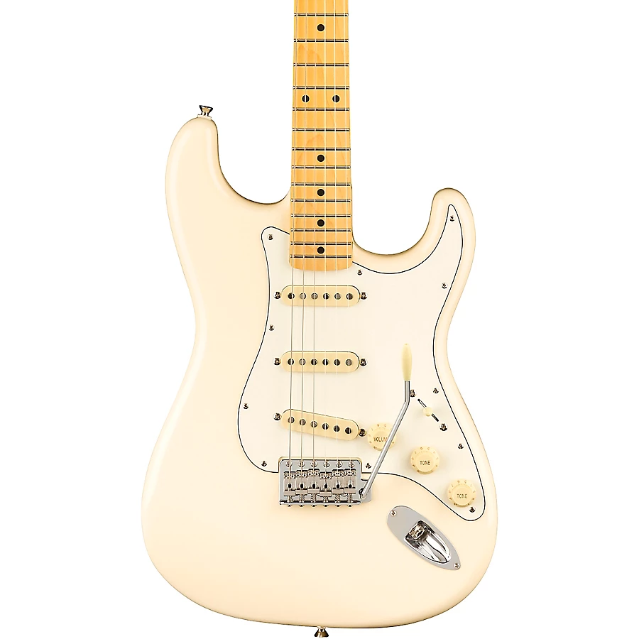 Fender JV Modified '60s Stratocaster Maple Fingerboard Electric Guitar Olympic White