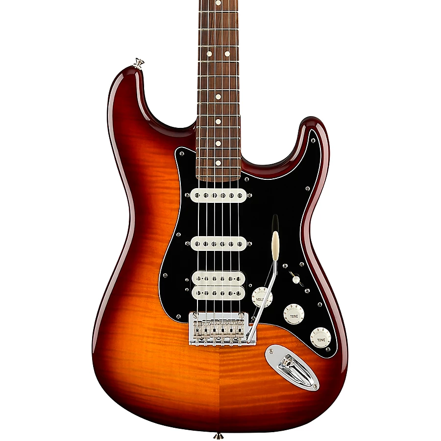 Fender Player Stratocaster HSS Plus Top Pau Ferro Fingerboard Electric Guitar Tobacco Sunburst