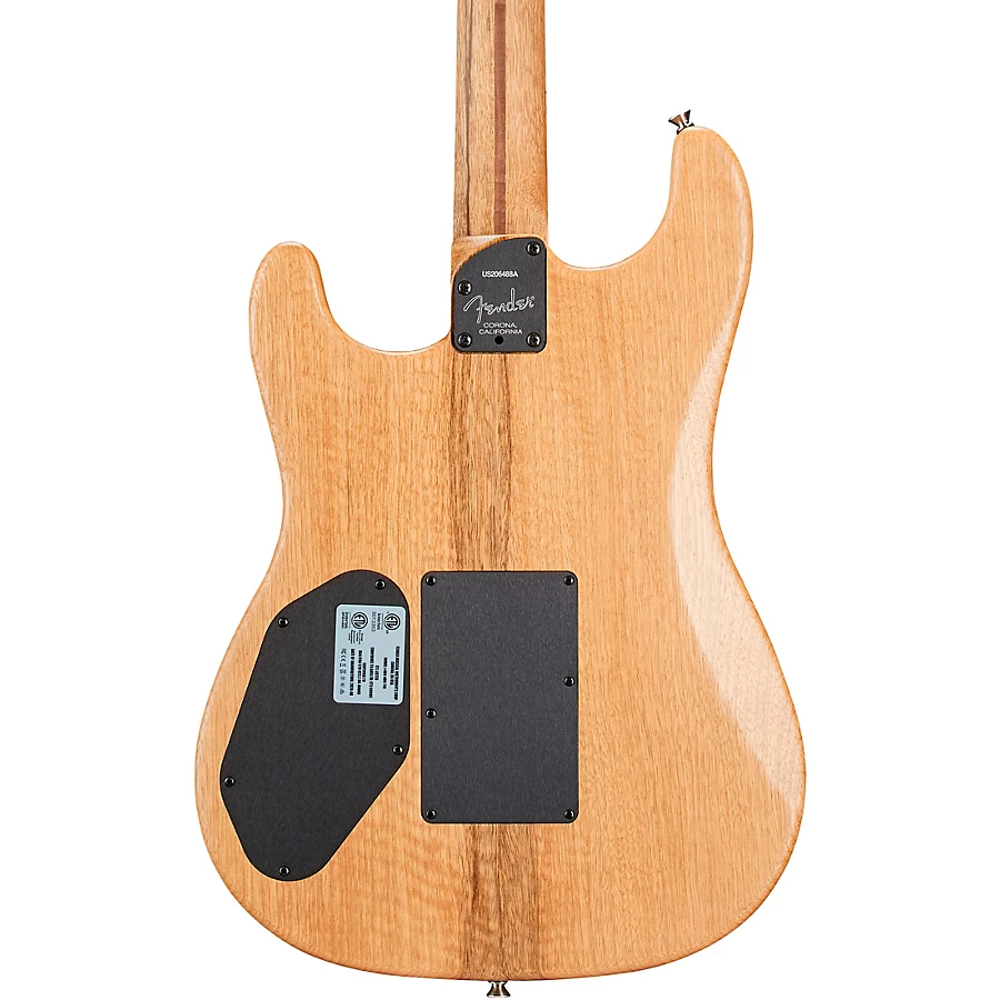 Fender Acoustasonic Stratocaster Exotic Wood Acoustic-Electric Guitar Natural Ziricote