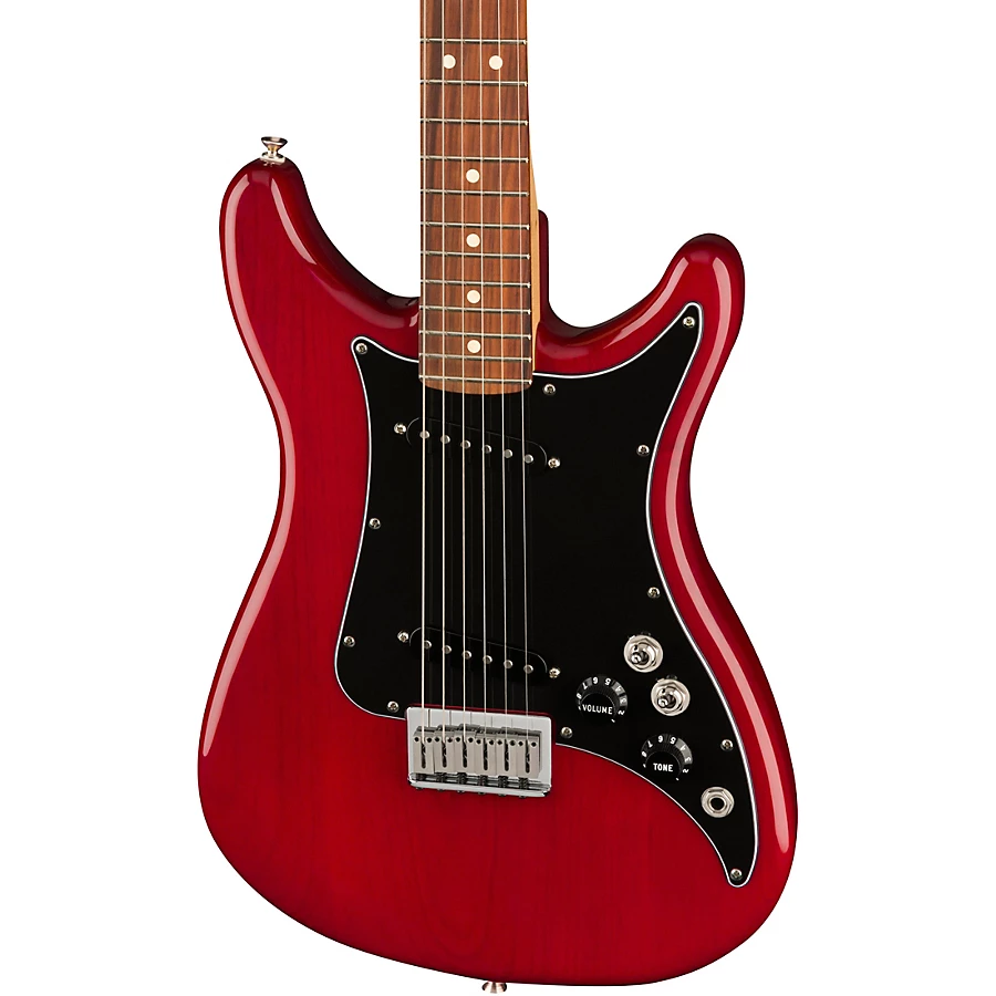 Clearance Fender Player Lead II Pau Ferro Fingerboard Electric Guitar Transparent Crimson