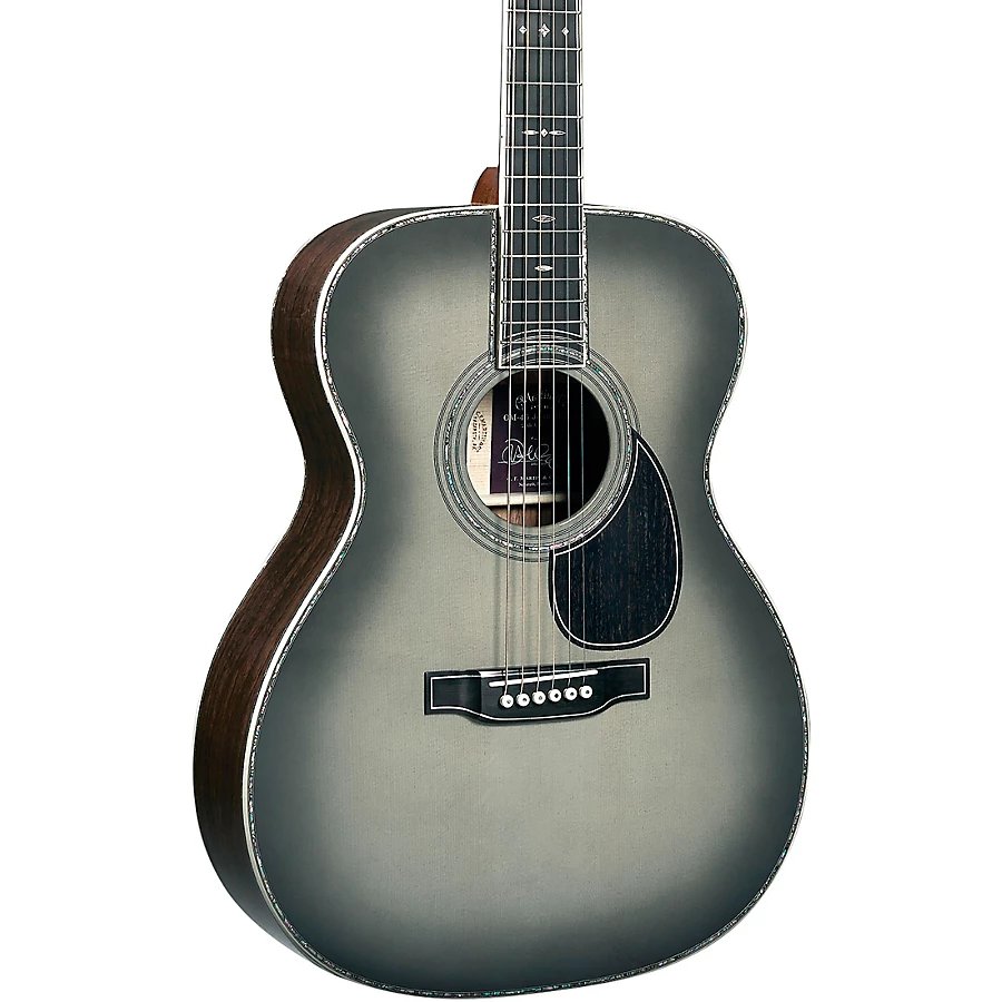 Martin Limited-Edition OM-45 John Mayer Signature Platinum Acoustic Guitar Gray Sunburst