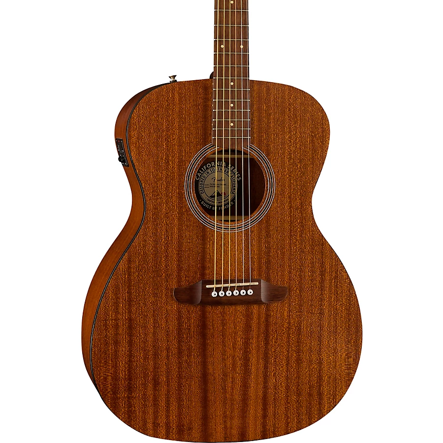 Fender California Monterey Standard All-Mahogany Acoustic-Electric Guitar Natural
