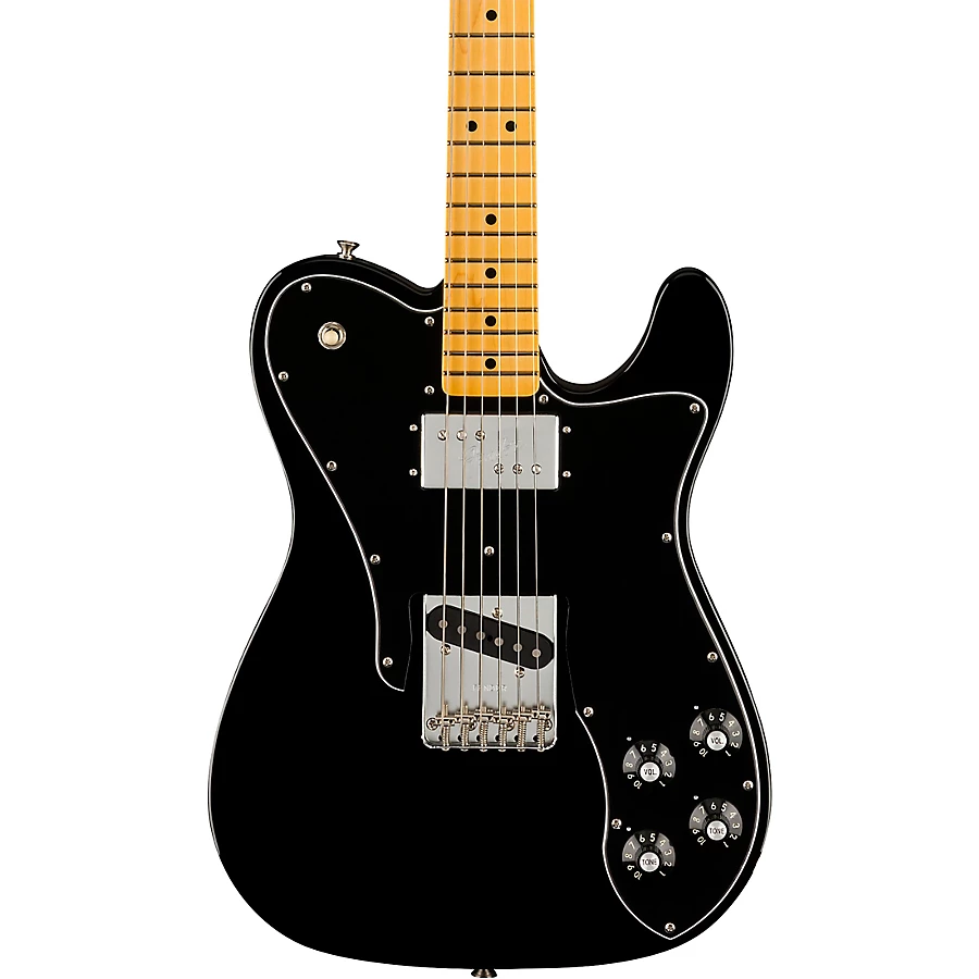 Fender American Vintage II 1977 Telecaster Custom Maple Fingerboard Electric Guitar Black