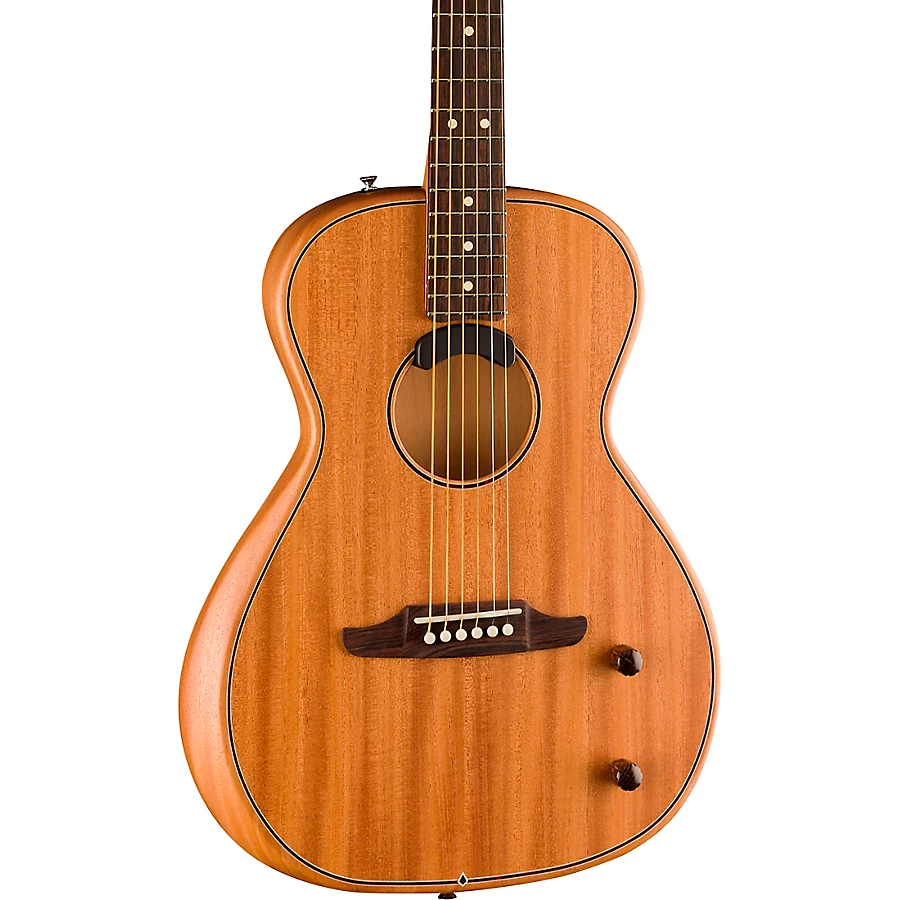 Fender Highway Parlor All-Mahogany Acoustic-Electric Guitar Natural