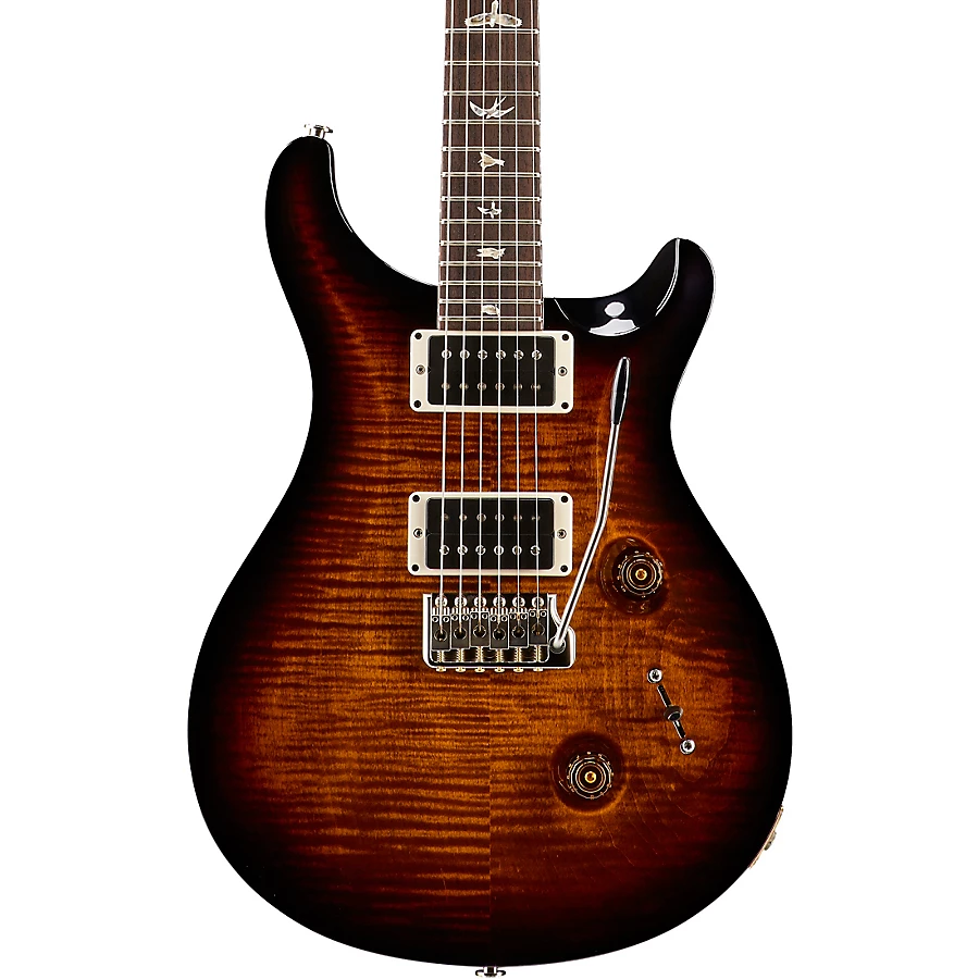 PRS Custom 24 Carved Figured Maple Top With Gen 3 Tremolo Solidbody Electric Guitar Eriza Verde