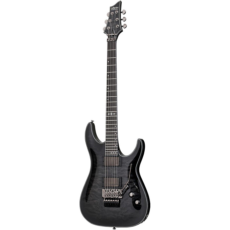 Schecter Guitar Research Hellraiser Hybrid C-1 Electric Guitar With Floyd Rose Transparent Black Burst