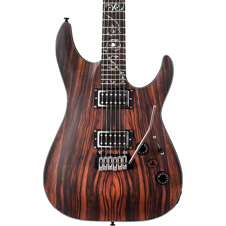 Schecter Guitar Research C-1 Exotic Tremelo Ebony Fingerboard Electric Guitar Natural