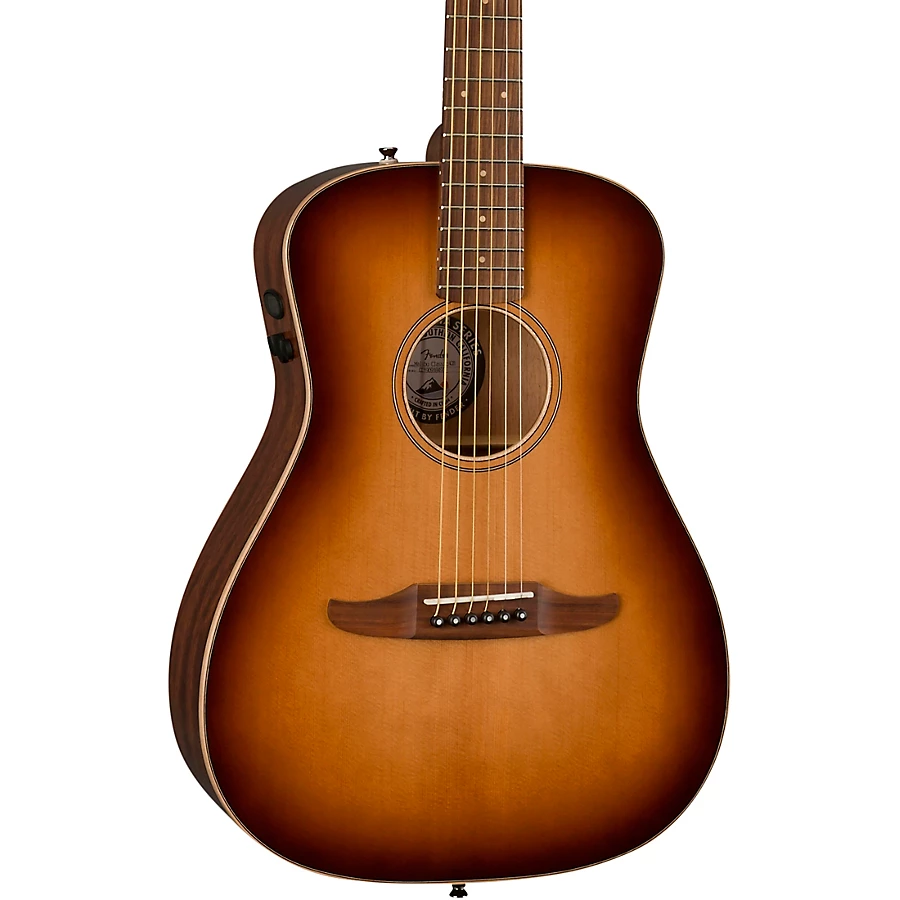 Clearance Fender California Malibu Classic Pau Ferro Fingerboard Acoustic-Electric Guitar Aged Cognac Burst