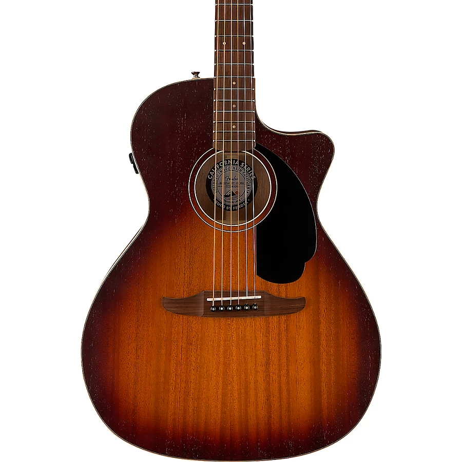 Fender California Newporter Special All-Mahogany Acoustic-Electric Guitar Natural