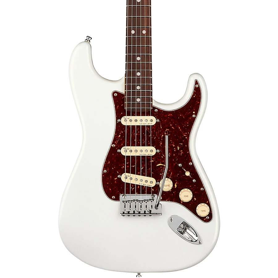 Fender American Ultra Stratocaster Rosewood Fingerboard Electric Guitar Arctic Pearl
