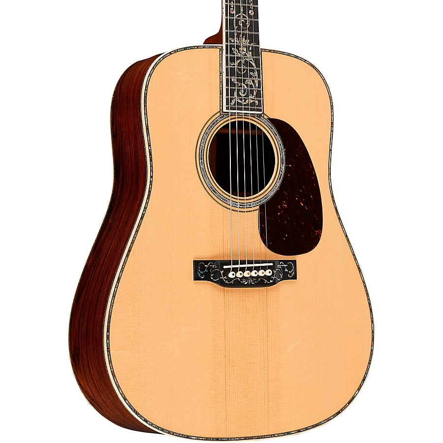 Martin Custom Shop 45 Style Dreadnought Figured Cocobolo- Euro Spruce Top- VTS Acoustic Guitar Natural
