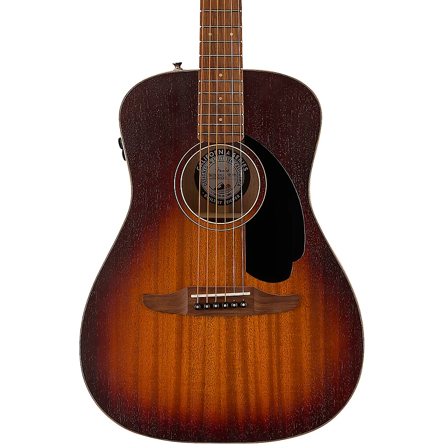 Fender California Malibu Special All-Mahogany Acoustic-Electric Guitar Honey Burst