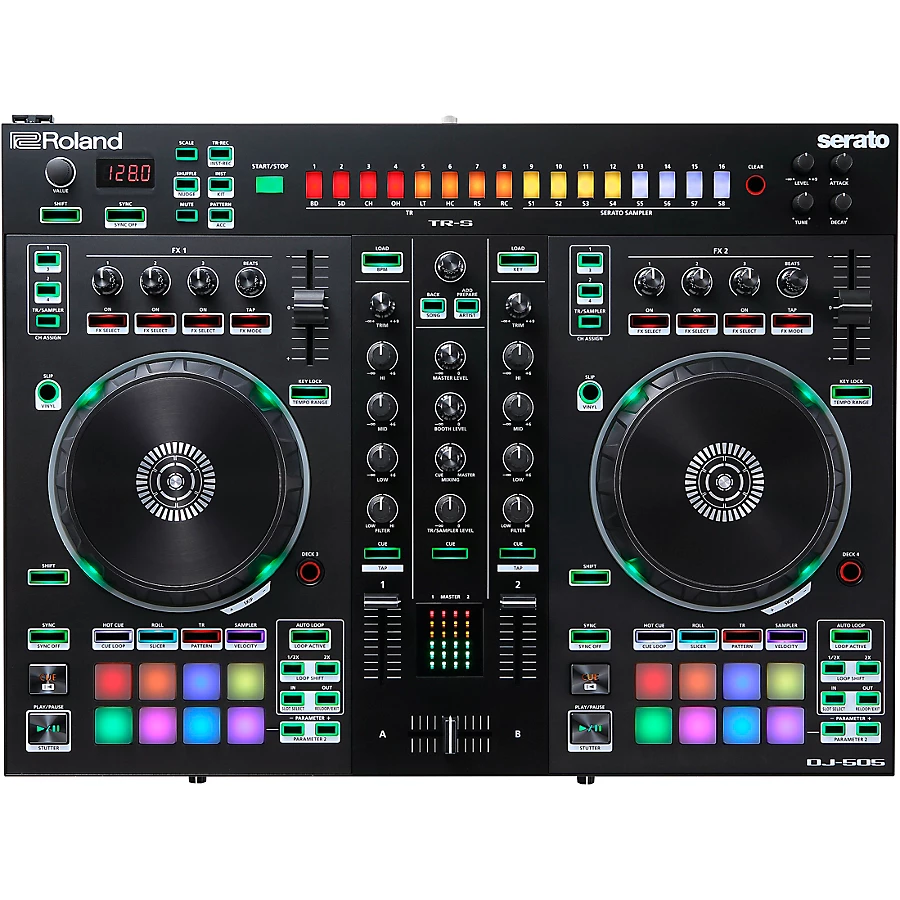 Roland DJ-505 with Harbinger V1015 DJ Package