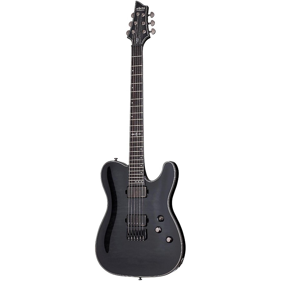 Schecter Guitar Research Hellraiser Hybrid PT Electric Guitar Transparent Black Burst