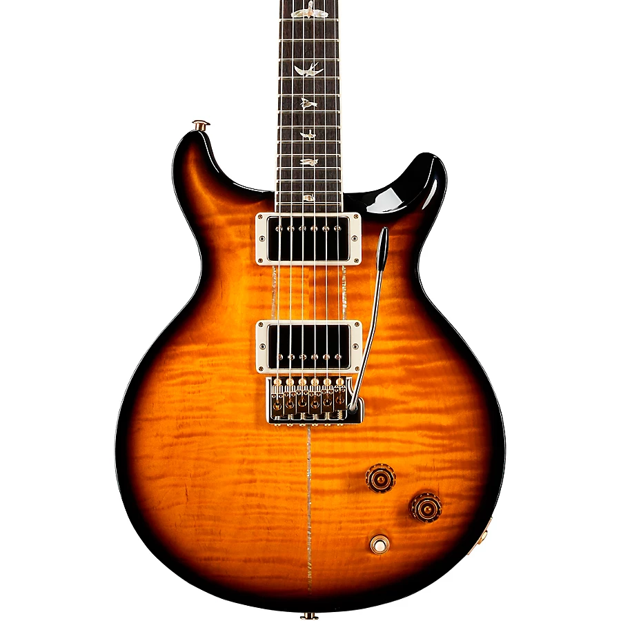 PRS Santana Retro 10-Top with Santana Pick-Ups and Nickel Hardware Electric Guitar Santana Yellow Smokewrap Burst