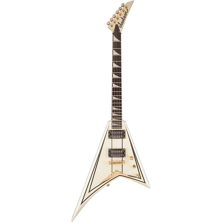 Jackson Rhoads RRT Pro Series Electric Guitar Ivory with Black Pinstripes