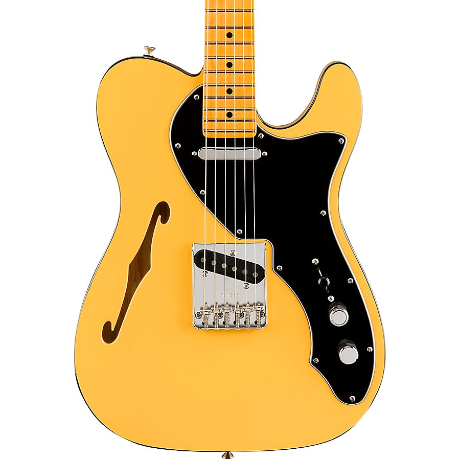 Fender Britt Daniels Telecaster Thinline Maple Fingerboard Electric Guitar Amarillo Gold