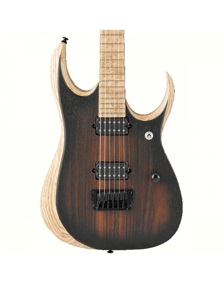 Ibanez RGDIX6MRW Iron Label Electric Guitar - Charcoal Brown Burst